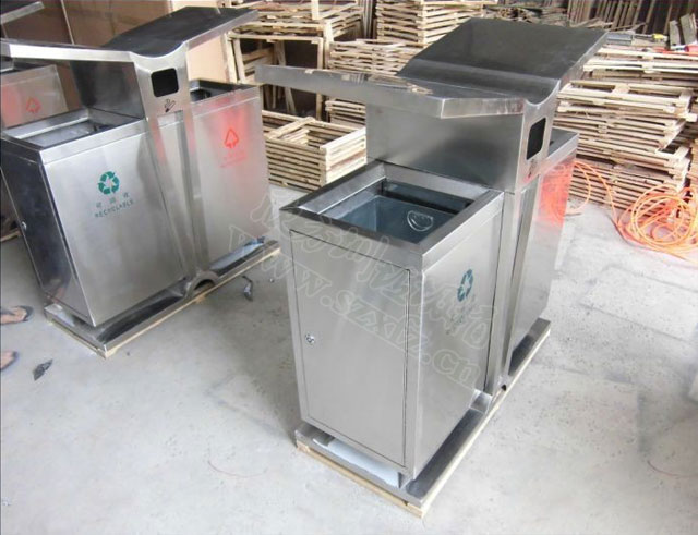 不銹鋼分類(lèi)環(huán)保垃圾桶