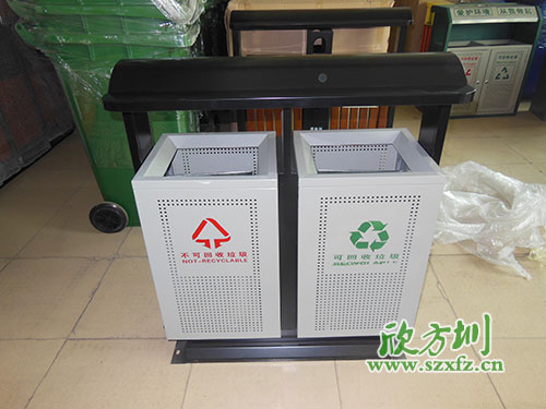 貴陽物業(yè)戶外鋼板沖孔垃圾桶，客戶的二次選擇。