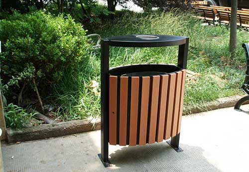發(fā)貨廣州從化區(qū)，再獲好評的鋼木垃圾桶廠家