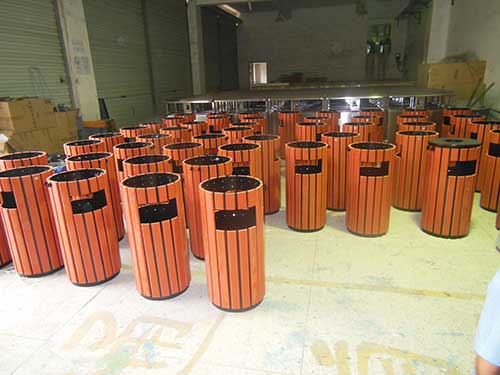 欣方圳鋼木垃圾箱再次獲得珠?？蛻暨x購(gòu)