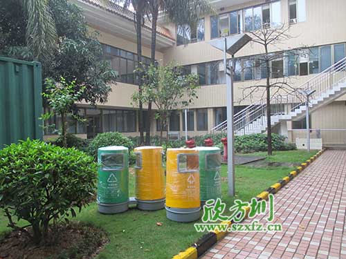 韶關(guān)物業(yè)分類玻璃鋼垃圾桶，提升社區(qū)好環(huán)境。