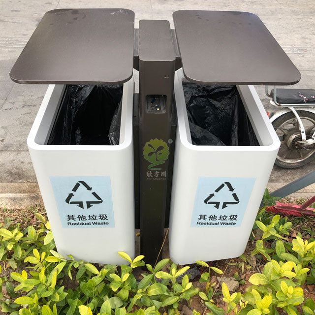 深圳坂田戶外金屬果皮箱其他垃圾分類(lèi)收集桶