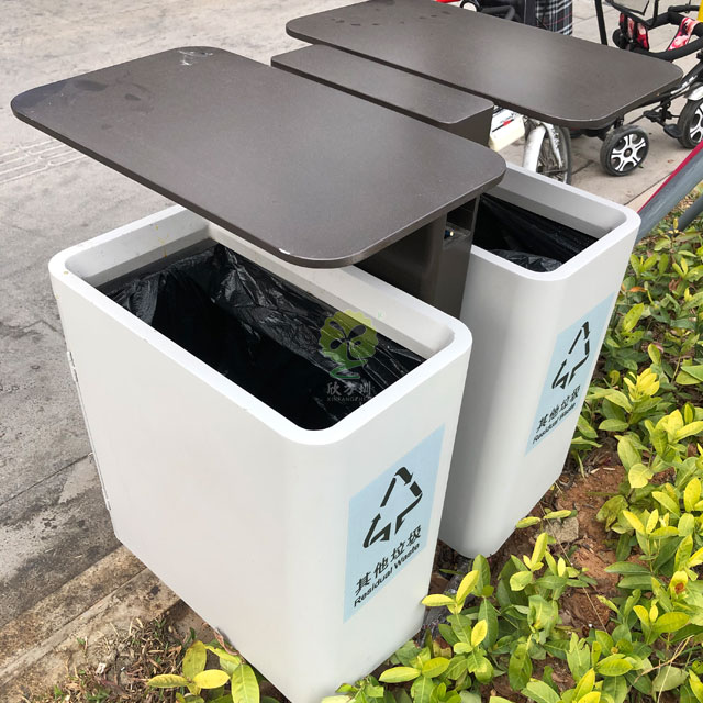 深圳坂田戶外金屬果皮箱其他垃圾分類(lèi)收集桶