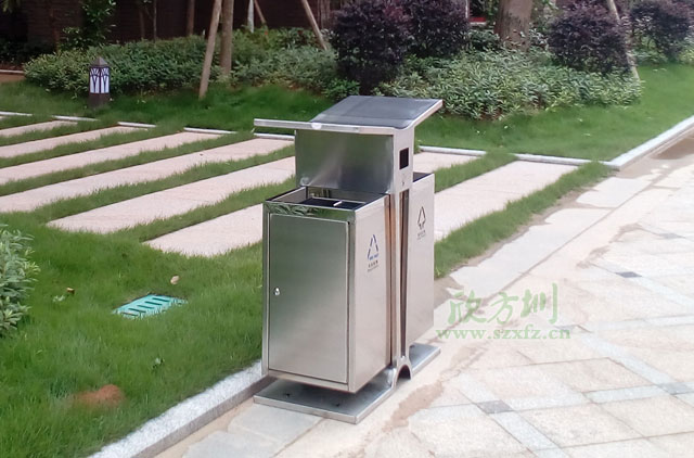 不銹鋼分類(lèi)環(huán)保垃圾桶
