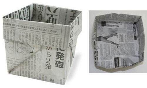 用紙折垃圾桶手工怎么折，學(xué)手工制作折紙垃圾桶